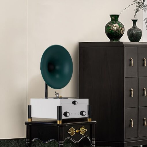 mo-hinh-may-hat-dia-co-dien (1) Mô Hình Máy Hát Đĩa Cổ Điển