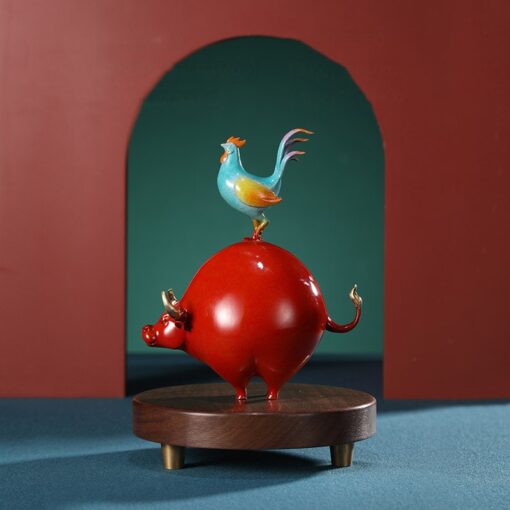 tuong-bo-va-ga-don-tai-loc (1) Tượng Bò và Gà Đón Tài Lộc