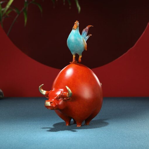 tuong-bo-va-ga-don-tai-loc (2) Tượng Bò và Gà Đón Tài Lộc