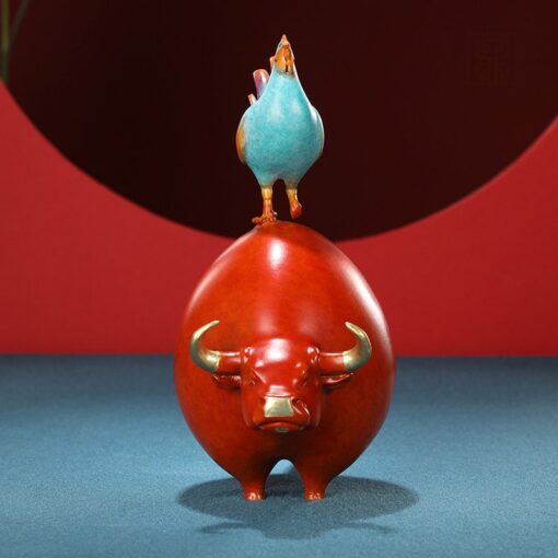 tuong-bo-va-ga-don-tai-loc (3) Tượng Bò và Gà Đón Tài Lộc