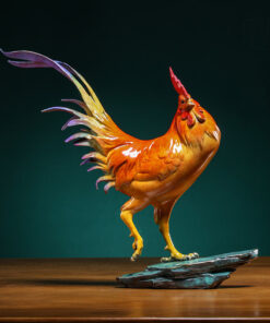 Tượng Gà Trống Mạnh Mẽ Phát Tài