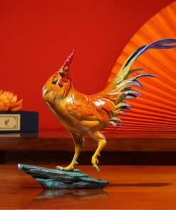 Tượng Gà Trống Mạnh Mẽ Phát Tài