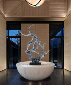 Tượng Sóng Nước Pha Lê Nghệ Thuật