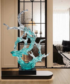 Tượng Sóng Nước Pha Lê Nghệ Thuật