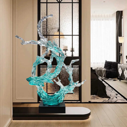 tuong-song-nuoc-pha-le-nghe-thuat (4) Tượng Sóng Nước Pha Lê Nghệ Thuật