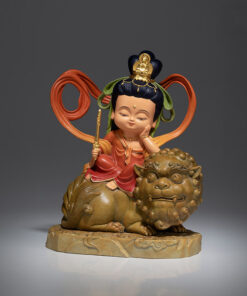 Tượng Văn Thù Và Phổ Hiền Đồng Tử