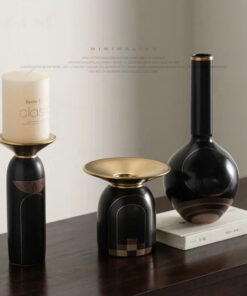 Bộ Chân Nến và Bình Hoa Cổ Điển Tinh Xảo