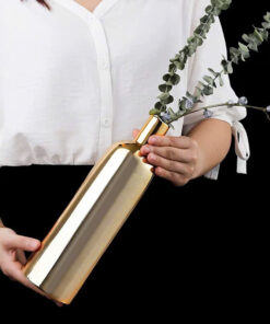 Bộ Lọ Hoa Gốm Mạ Vàng Kiểu Dáng Hiện Đại