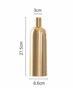 Bộ Lọ Hoa Gốm Mạ Vàng Kiểu Dáng Hiện Đại