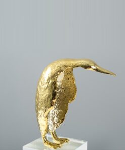 Bộ Tượng Chim Cánh Cụt Vàng Trang Trí Độc Đáo