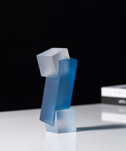 Mô Hình Pha Lê Xanh Hình Khối Độc Đáo