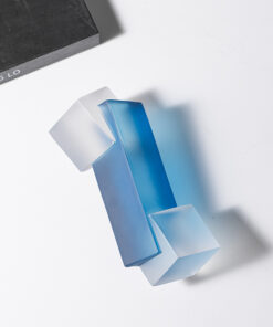 Mô Hình Pha Lê Xanh Hình Khối Độc Đáo