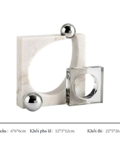 Mô Hình Trang Trí Hình Học Đá Và Pha Lê