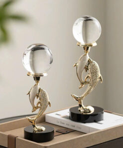 Tượng Cá Heo Pha Lê Lấp Lánh Đẹp Mắt