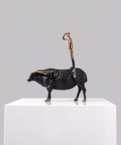 Tượng Cậu Bé Trên Lưng Trâu Tinh Xảo