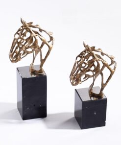 Tượng Đầu Ngựa Khung Kim Loại Nghệ Thuật Cách Tân