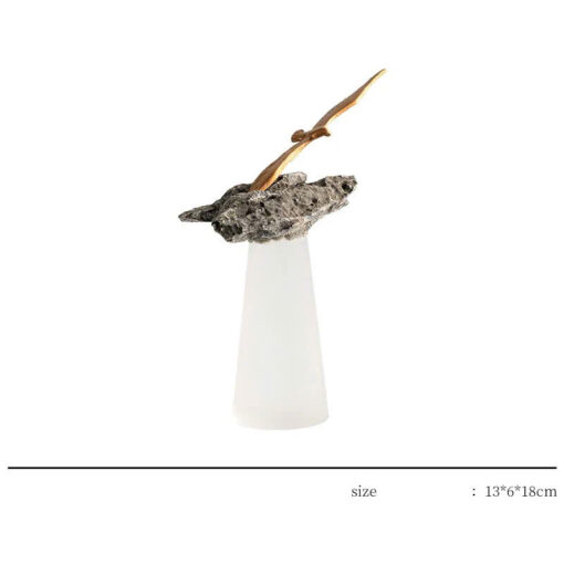 tuong-decor-chim-tung-canh (1) Tượng Chim Vươn Mình Trên Đá