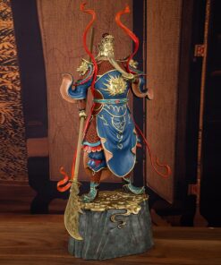 Tượng Quan Công Cầm Đao Đứng Trấn Phong Thủy