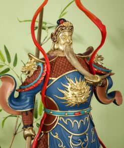 Tượng Quan Công Cầm Đao Đứng Trấn Phong Thủy