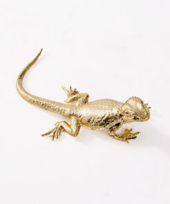 Tượng Thằn Lằn Vàng Trang Trí Độc Đáo