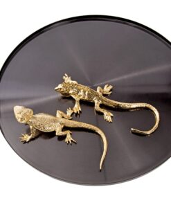 Tượng Thằn Lằn Vàng Trang Trí Độc Đáo