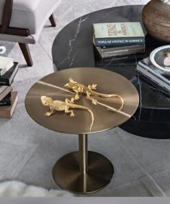 Tượng Thằn Lằn Vàng Trang Trí Độc Đáo