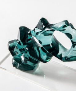 Tượng Trang Trí Dòng Chảy Tinh Thể Màu Sắc Tươi Mới