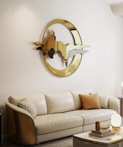 Phù Điêu 3D Trăng Núi Vàng Son