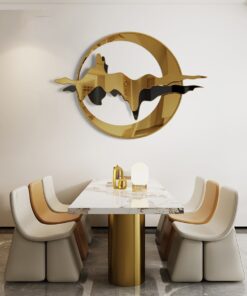 Phù Điêu 3D Trăng Núi Vàng Son