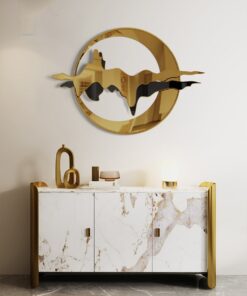 Phù Điêu 3D Trăng Núi Vàng Son