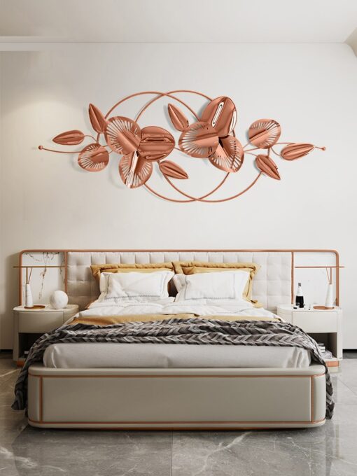 tranh-kim-loai-hoa-la-3d (1) Tranh Kim Loại Hoa Lá 3D Sang Trọng