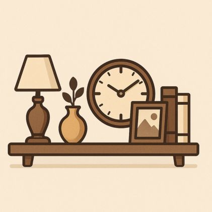 đồ trang trí kệ tivi