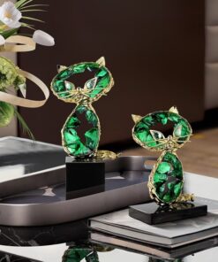 Tượng Mèo Pha Lê Nghệ Thuật