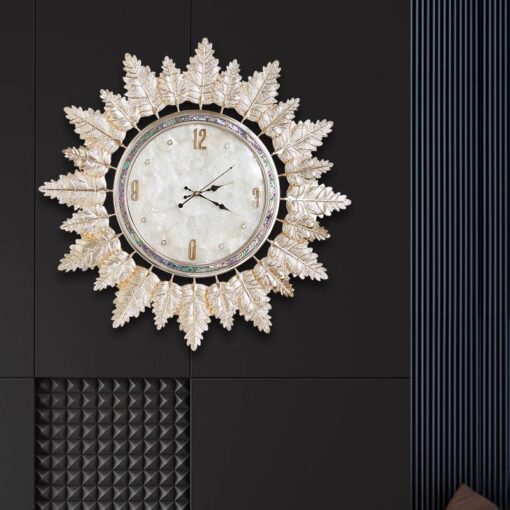 dong-ho-treo-tuong-vang-duong-nguyet-que (4) Đồng Hồ Treo Tường Vầng Dương Nguyệt Quế