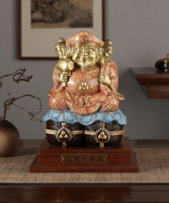 Tượng Daikokuten 3 Mặt Phong Thủy