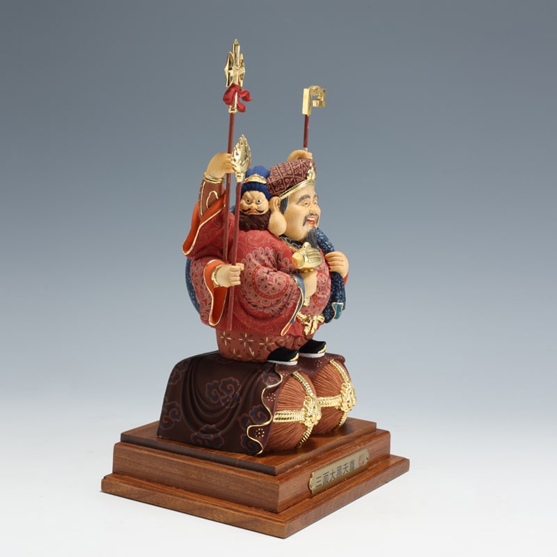 Tượng Daikokuten Thần Tài Ba Mặt