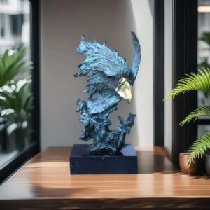 Tượng Đồng Đầu Đại Bàng Uy Phong - Công Decor