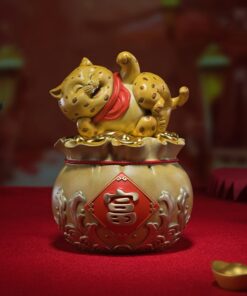 Tượng Mèo Tài Lộc Đắc Ý