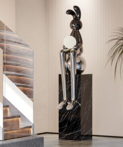 Tượng Thỏ Ôm Trăng