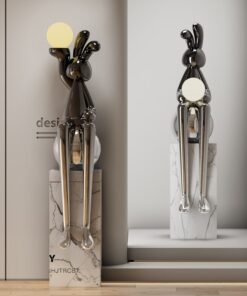 Tượng Thỏ Ôm Trăng