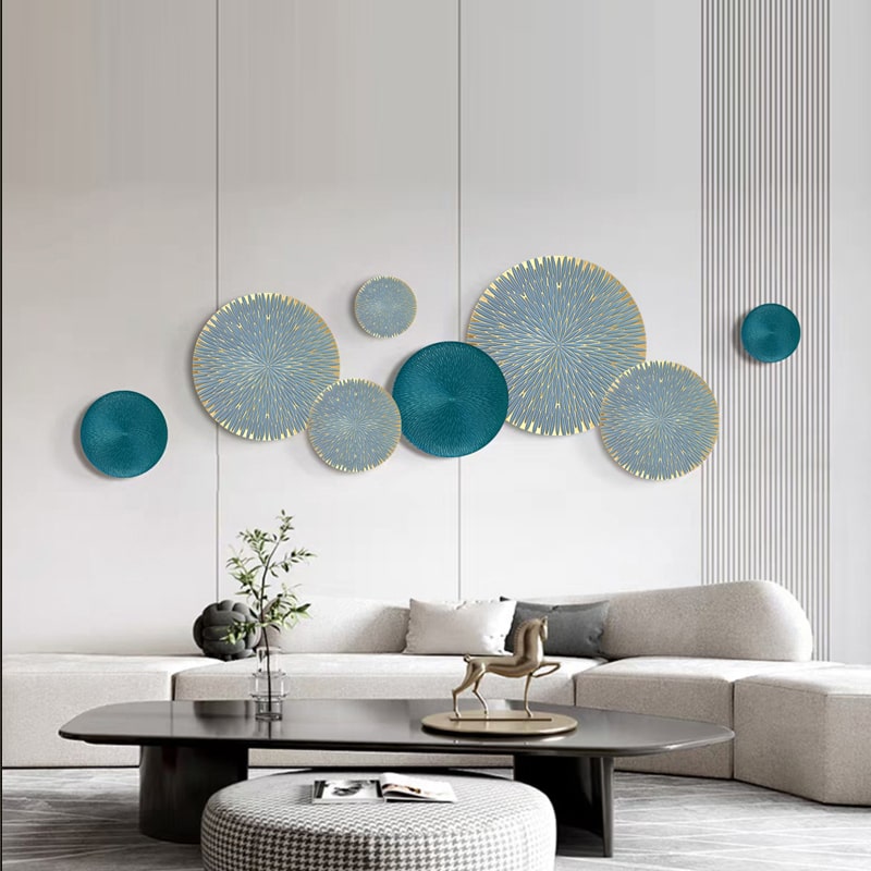 Bộ Phù Điêu 3D Vòng Tròn Giao Thoa