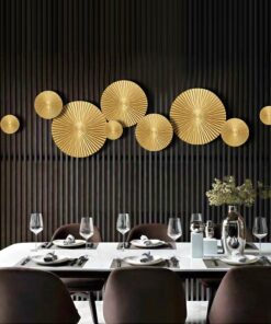 Bộ Phù Điêu 3D Vòng Tròn Hoàng Kim