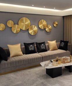 Bộ Phù Điêu 3D Vòng Tròn Hoàng Kim