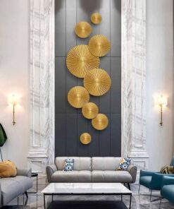 Bộ Phù Điêu 3D Vòng Tròn Hoàng Kim