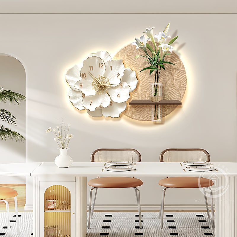 Đồng Hồ Nghệ Thuật Cánh Hoa Vĩnh Cửu