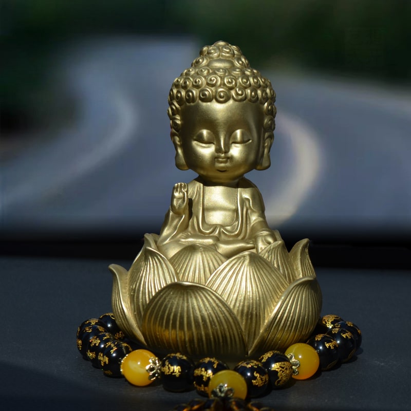 Phật Sen Vàng Bình An Taplo