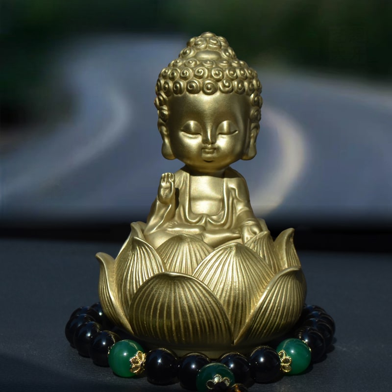 Phật Sen Vàng Bình An Taplo