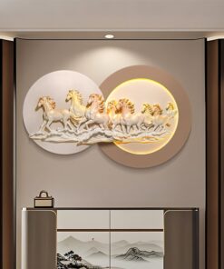 Phù Điêu 3D Bát Mã Thành Công