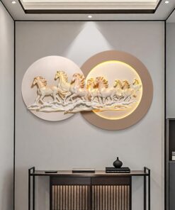 Phù Điêu 3D Bát Mã Thành Công