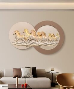 Phù Điêu 3D Bát Mã Thành Công